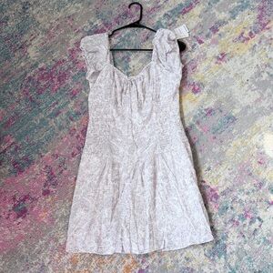 Hollister White Floral Mini Dress